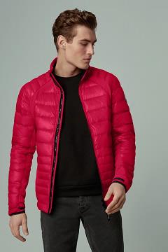 Chamarras Canada Goose Hombre México - Hybridge Lite Chaqueta De Plumas Rojos OX4817902